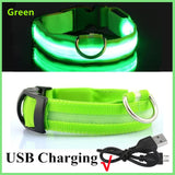 Rechargeable LED Glowing Adjustable Flashing Luminous Dog & Cat Collar
